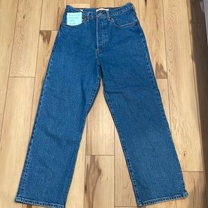Levi Ribcage Straight Ankle Jeans